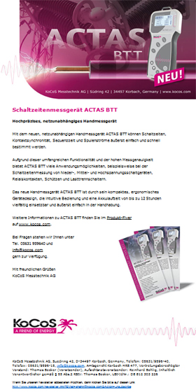 ACTAS BTT Newsletter