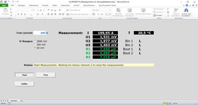 User interface in Microsoft Excel