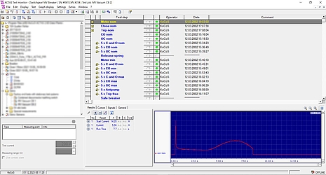Motor operation test