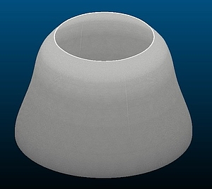 3D scan of an ingot tip
