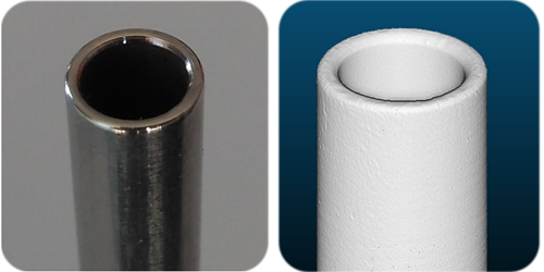 3D scan of a filleted tube edge