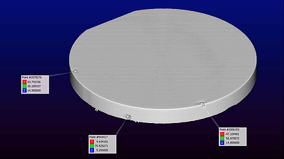 Position of chips